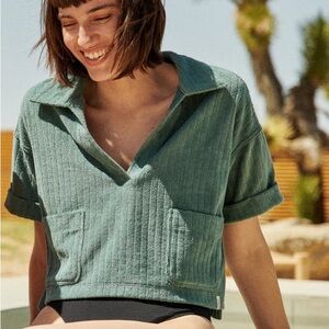 UpWest Terry Cropped Polo